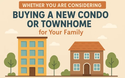 Infographic: Whether You Are Considering Buying a New Condo or Townhome for Your Family