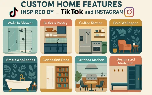 Infographic: Custom Home Features Inspired by TikTok and Instagram