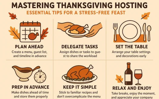 Infographic: Mastering Thanksgiving Hosting: Essential Tips for a Stress-Free Feast