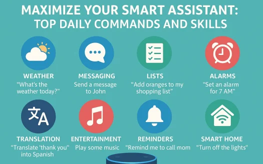 Infographic: Maximize Your Smart Assistant: Top Daily Commands and Skills