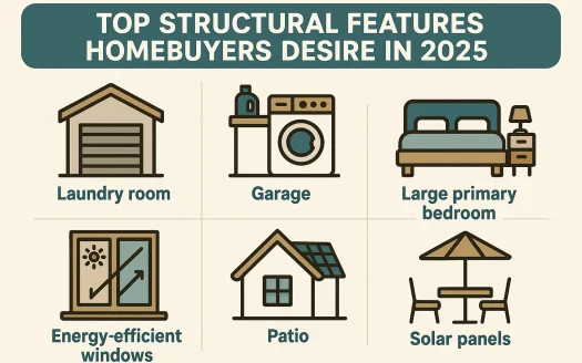 Infographic: Top Structural Features Homebuyers Desire in 2025