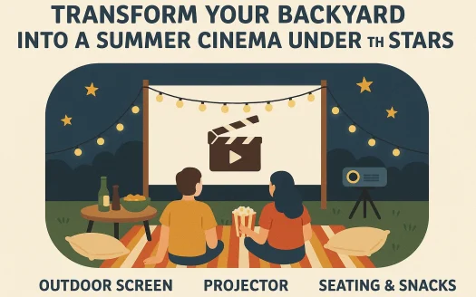 Infographic: Transform Your Backyard into a Summer Cinema Under the Stars