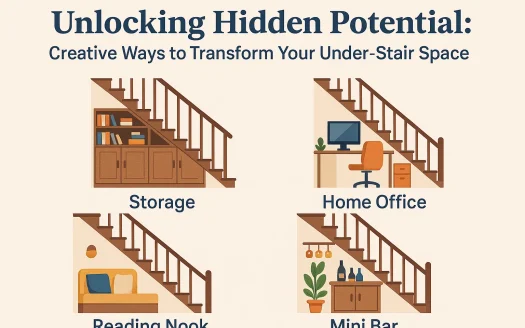 Infographic: Unlocking Hidden Potential: Creative Ways to Transform Your Under-Stair Space