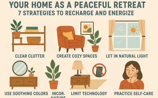 Infographic: Your Home as a Peaceful Retreat: 7 Strategies to Recharge and Energize