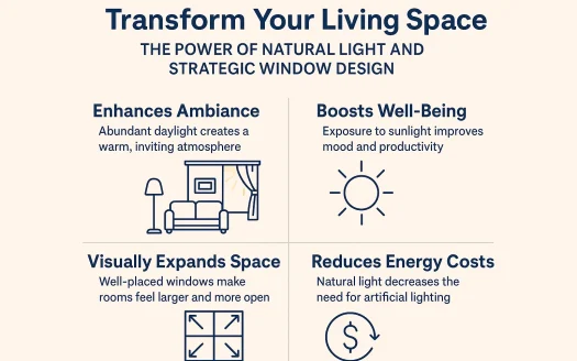 Infographic: Transform Your Living Space: The Power of Natural Light and Strategic Window Design