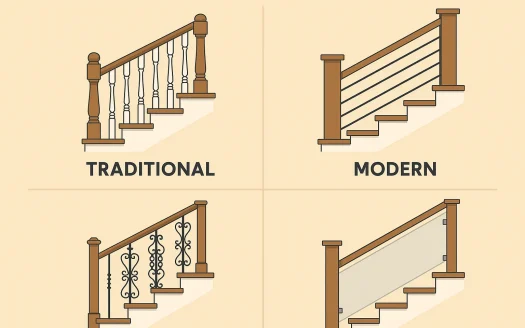 Infographic: Transform Your Home with Stunning Stair Railing Designs