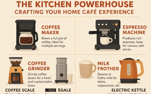 Infographic: The Kitchen Powerhouse: Crafting Your Home Café Experience
