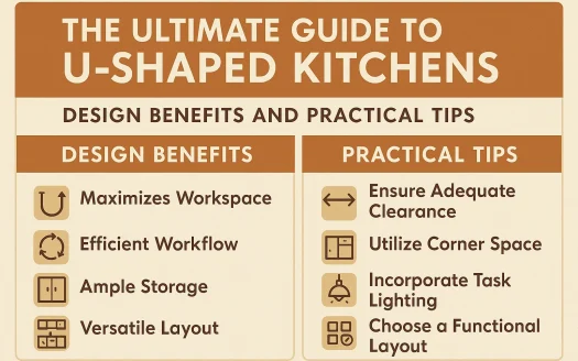 Infographic: The Ultimate Guide to U-Shaped Kitchens: Design Benefits and Practical Tips