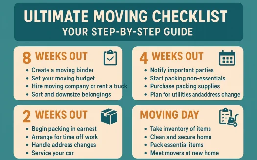 Infographic: Ultimate Moving Checklist: Your Step-by-Step Guide
