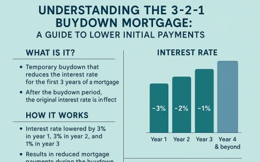 Infographic: Understanding the 3-2-1 Buydown Mortgage: A Guide to Lower Initial Payments