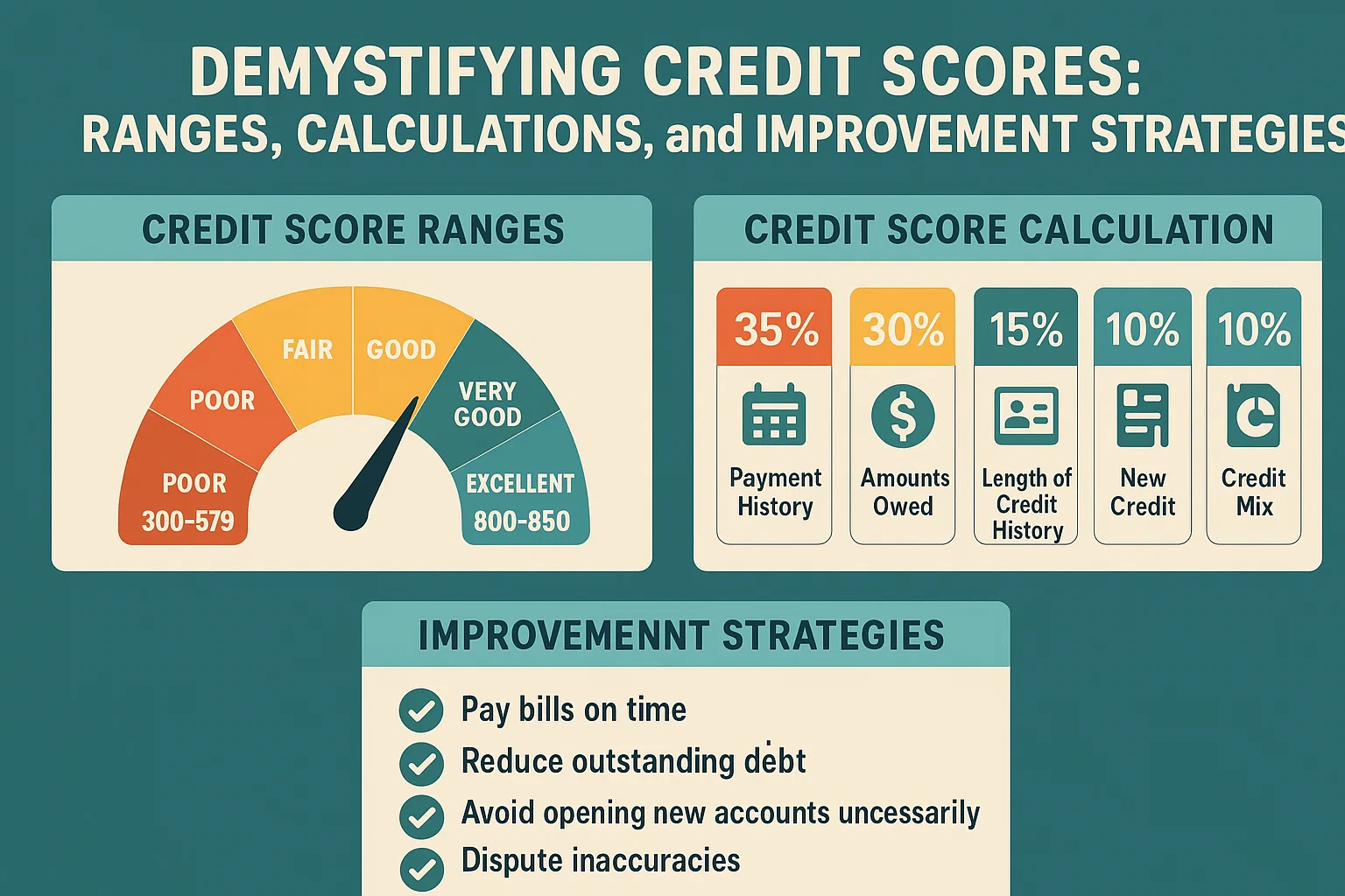 Understanding Credit Ranges Demystifying Credit Scores: Ranges, Calculations, and Improvement ...