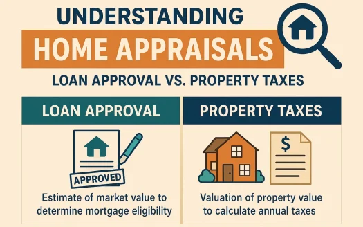 Infographic: Understanding Home Appraisals: Loan Approval vs. Property Taxes