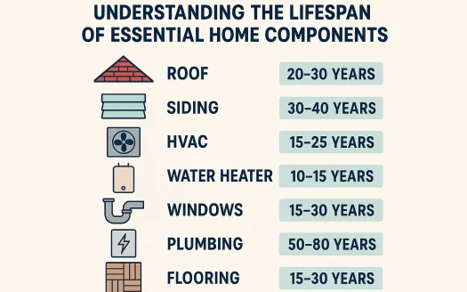 Infographic: Understanding the Lifespan of Essential Home Components