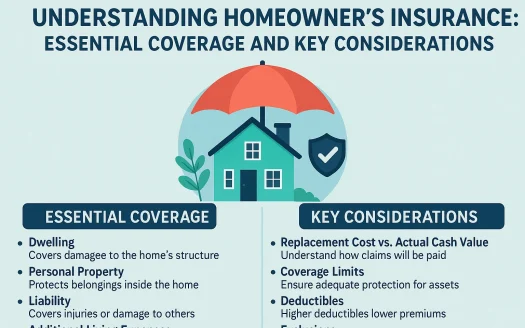 Infographic: Understanding Homeowner’s Insurance: Essential Coverage and Key Considerations
