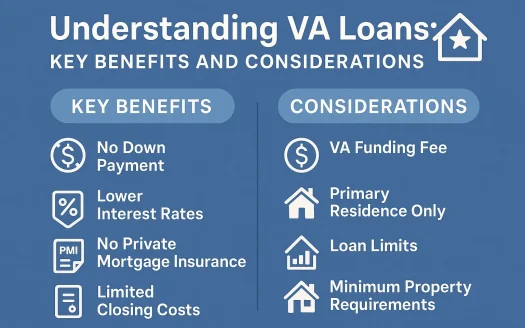 Infographic: Understanding VA Loans: Key Benefits and Considerations