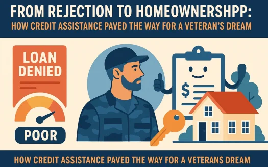 Infographic: From Rejection to Homeownership: How Credit Assistance Paved the Way for a Veteran’s Dream