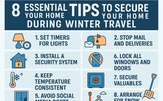 Infographic: 8 Essential Tips to Secure Your Home During Winter Travel