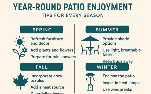 Infographic: Year-Round Patio Enjoyment: Tips for Every Season