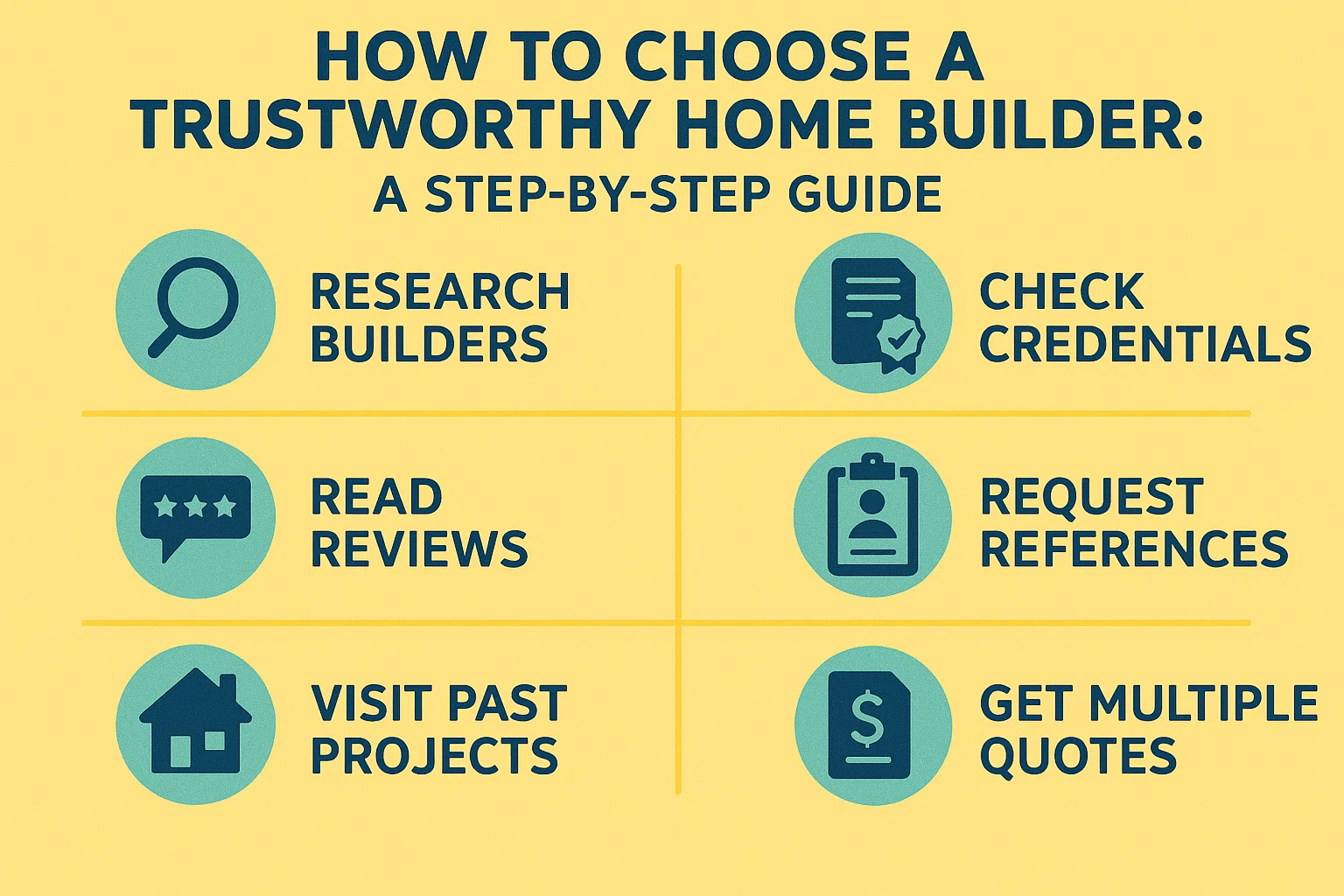 Home Builder Guide Infographic infographic