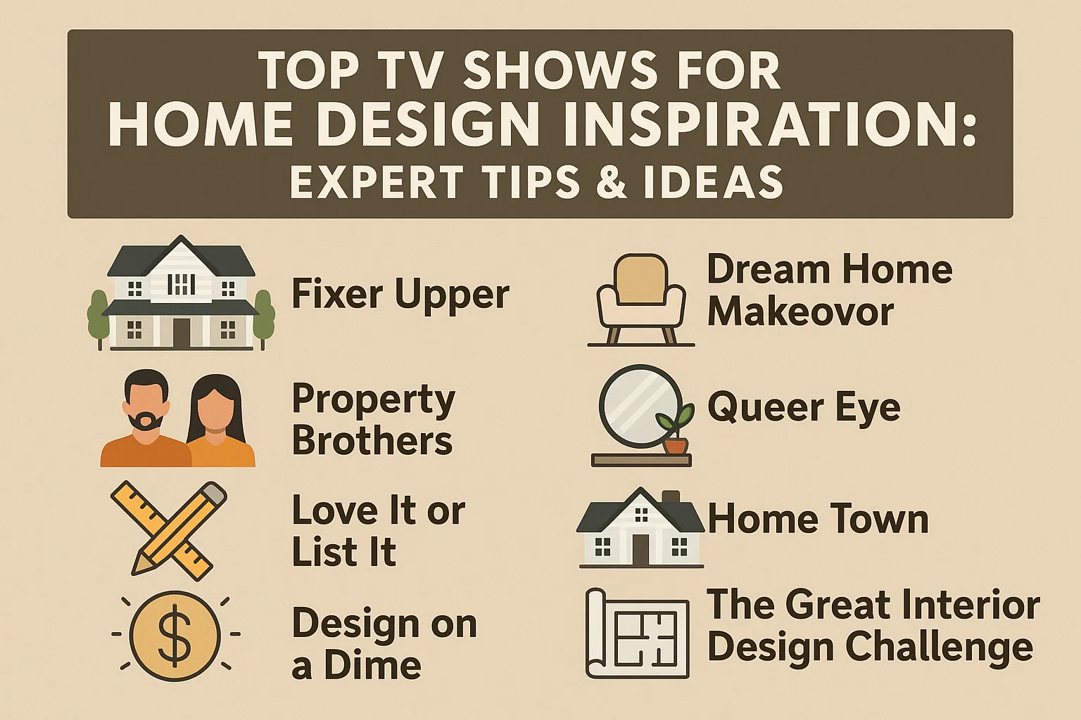 Home Design TV Inspiration infographic