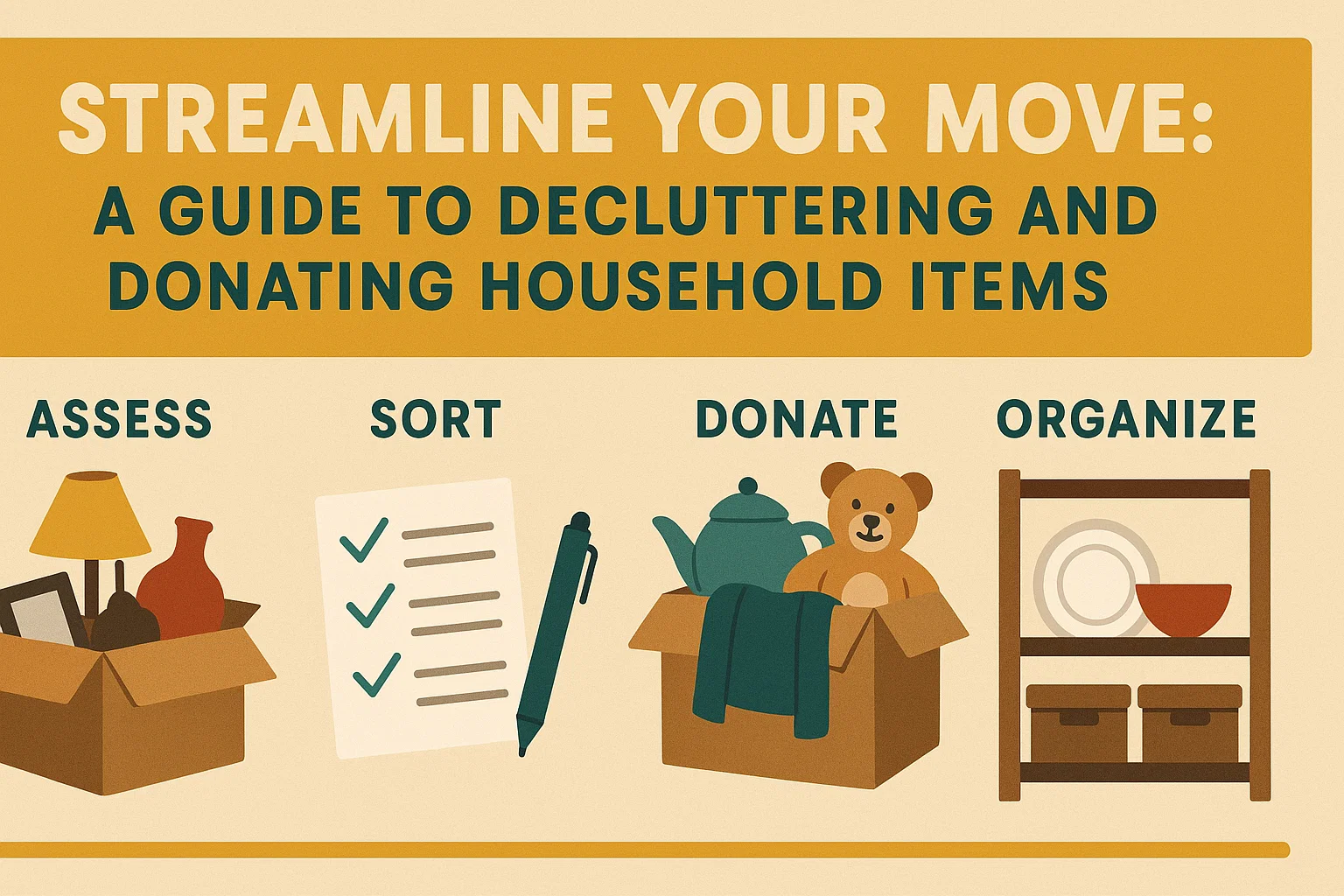 Declutter and Donate Guide infographic