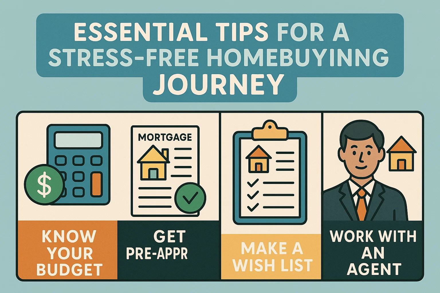 Homebuying Journey Tips infographic