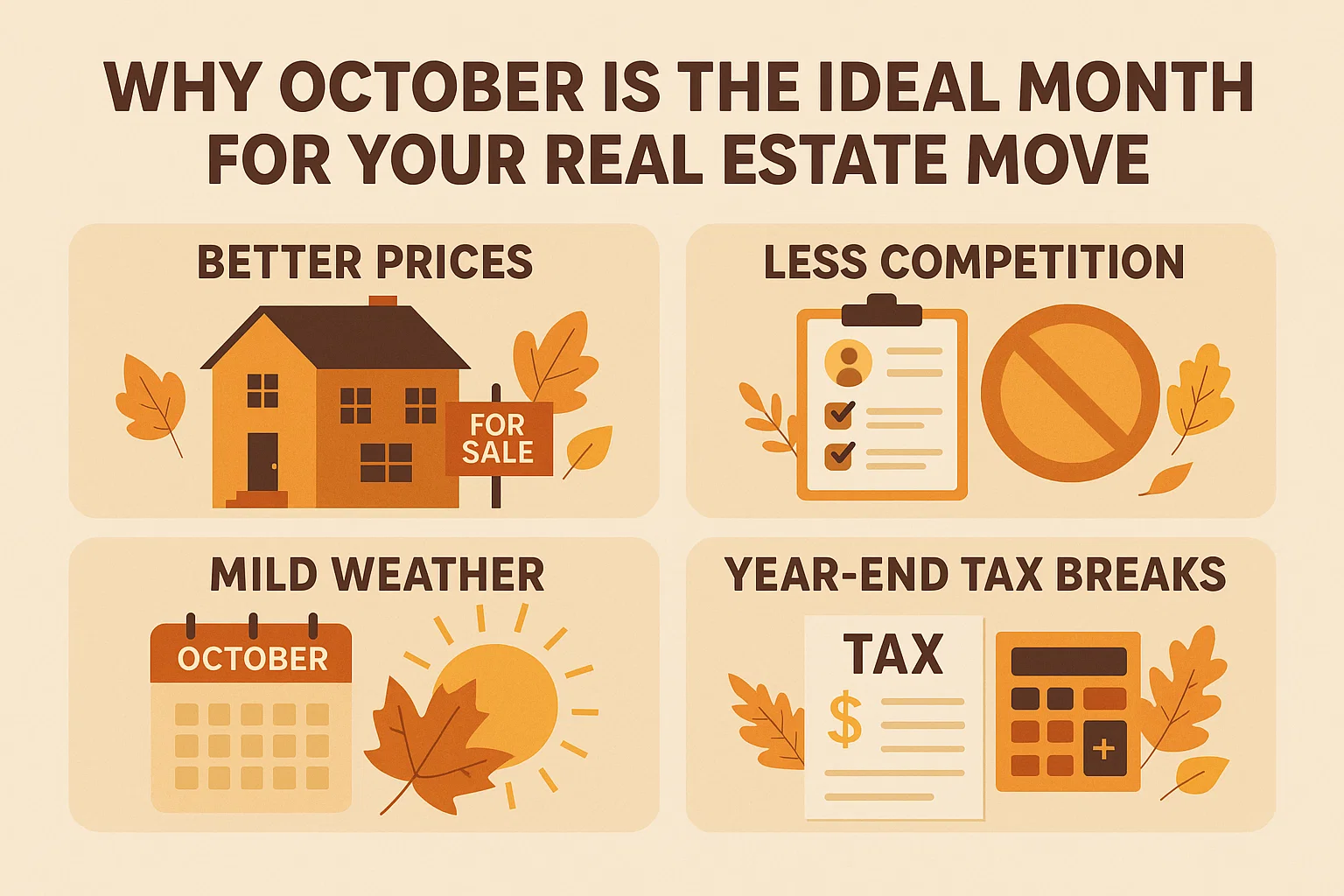 October Real Estate Insights infographic