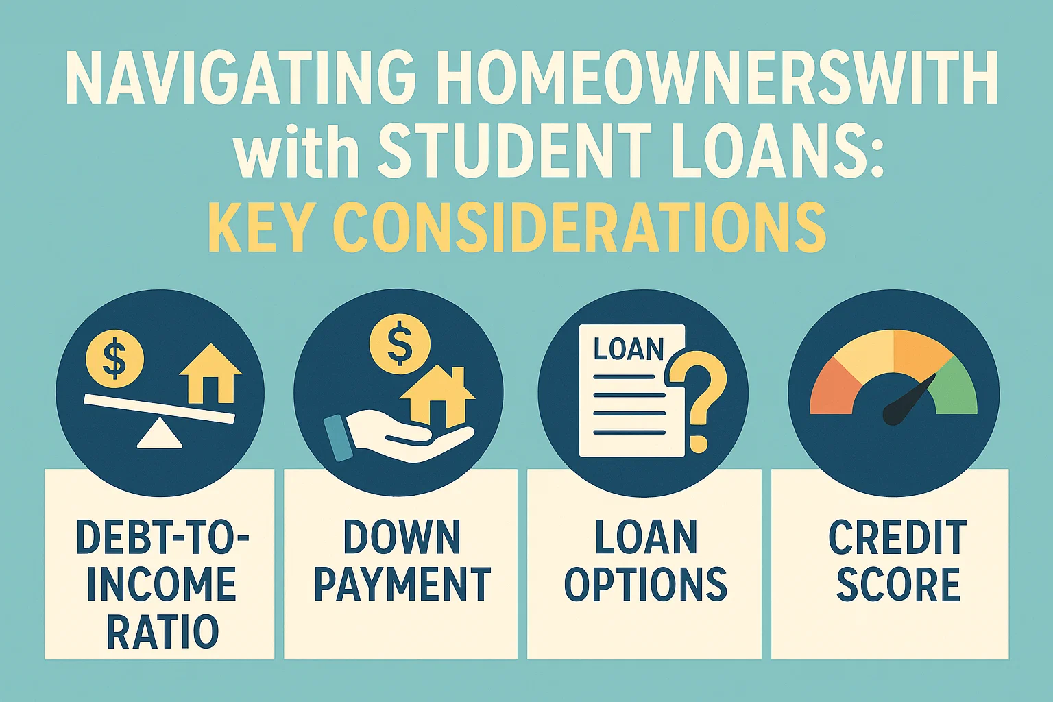 Homeownership & Student Loans infographic