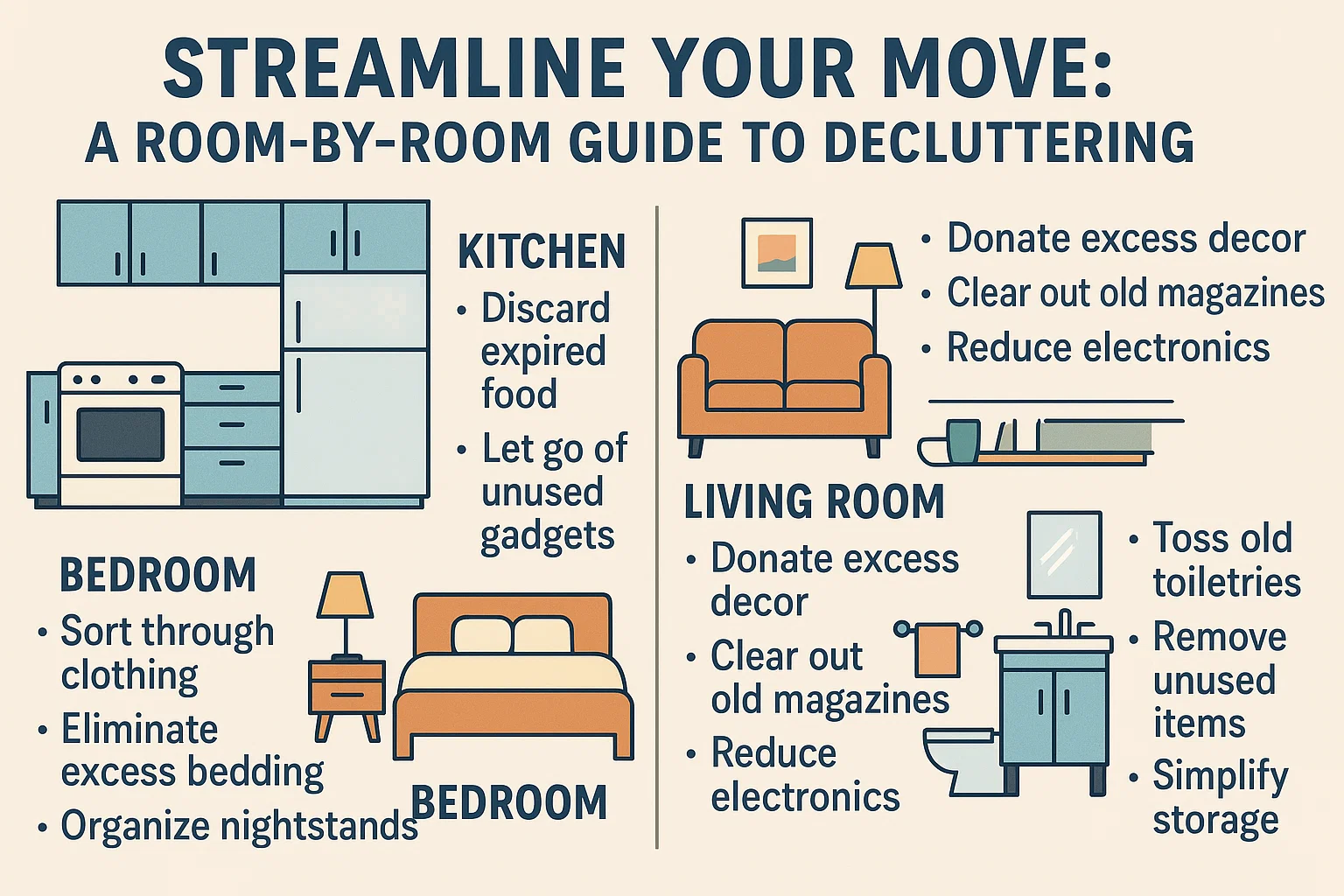 Decluttering Guide Infographic infographic
