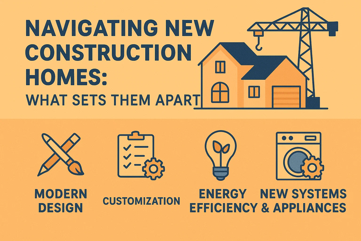New Construction Homes Guide infographic