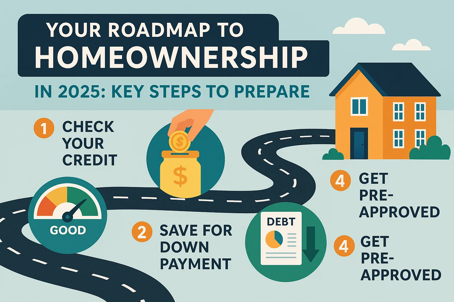 2025 Homeownership Steps infographic