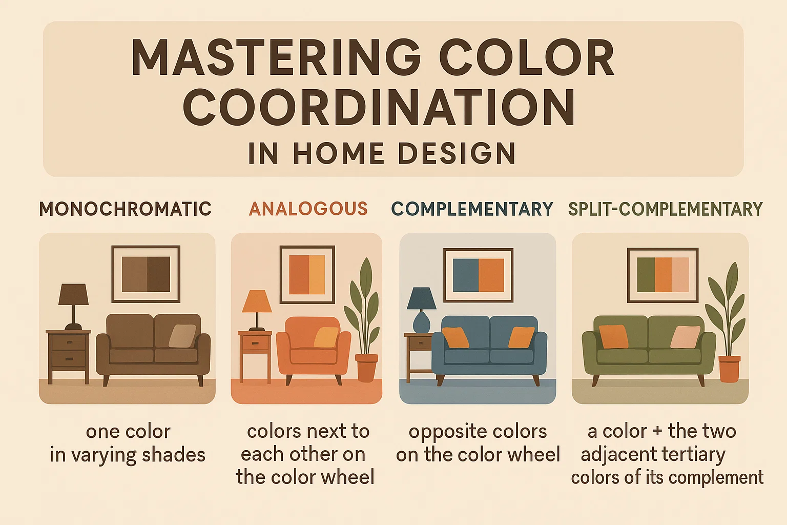 Color Coordination Tips infographic