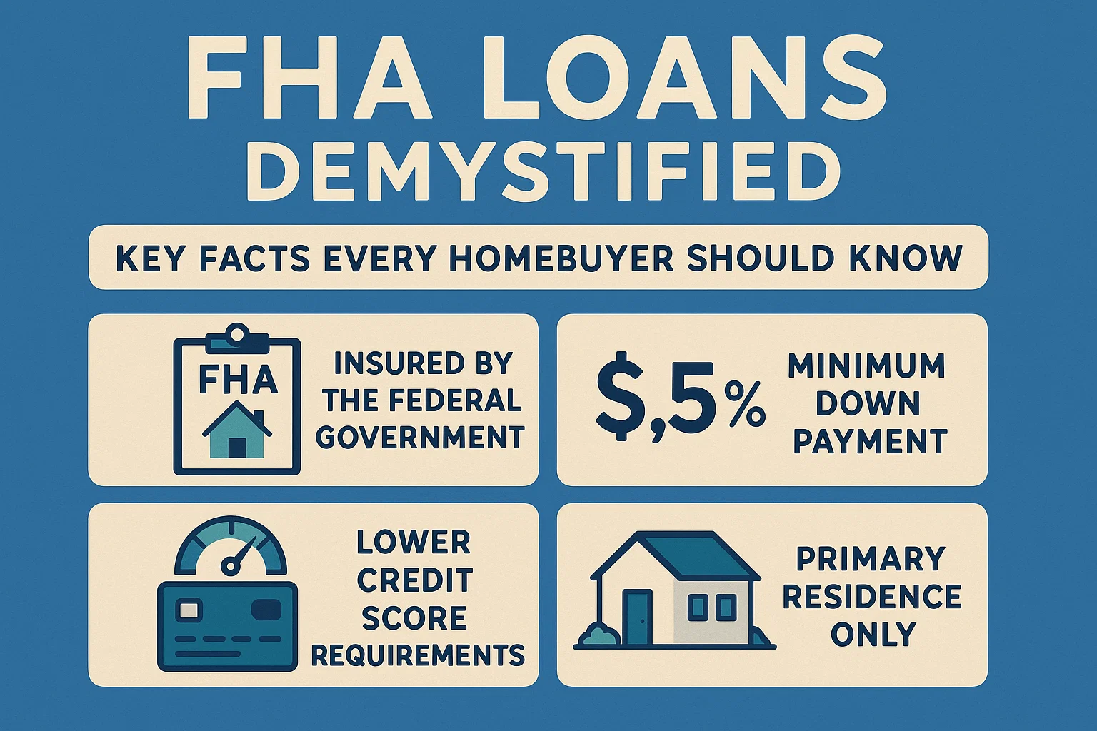 FHA Loan Facts infographic