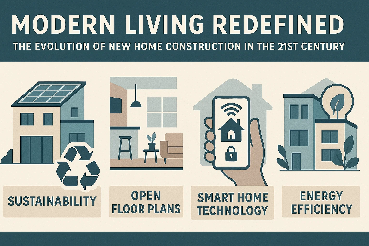 Modern Home Evolution infographic