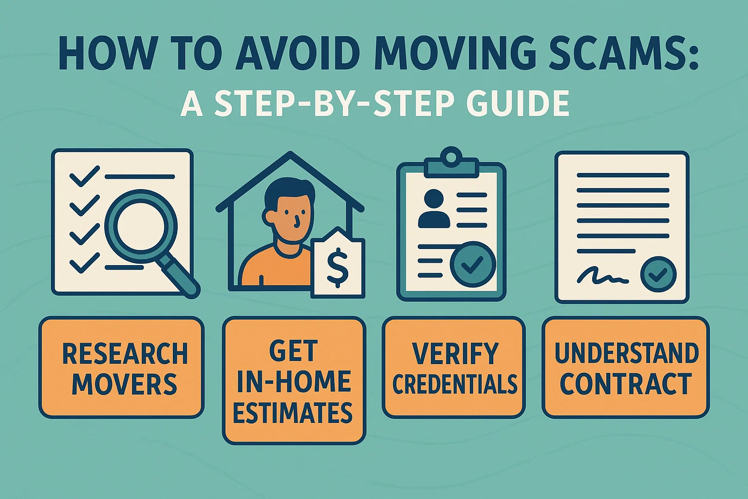 Avoid Moving Scams infographic