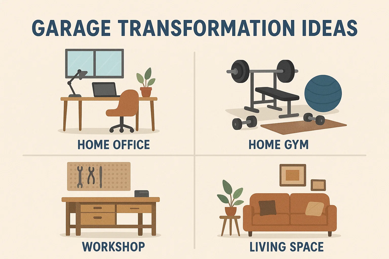 Garage Makeover Guide infographic
