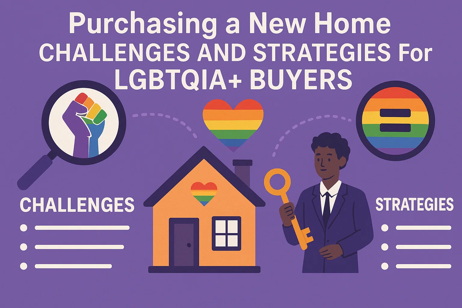 LGBTQIA+ Home Buying Guide infographic