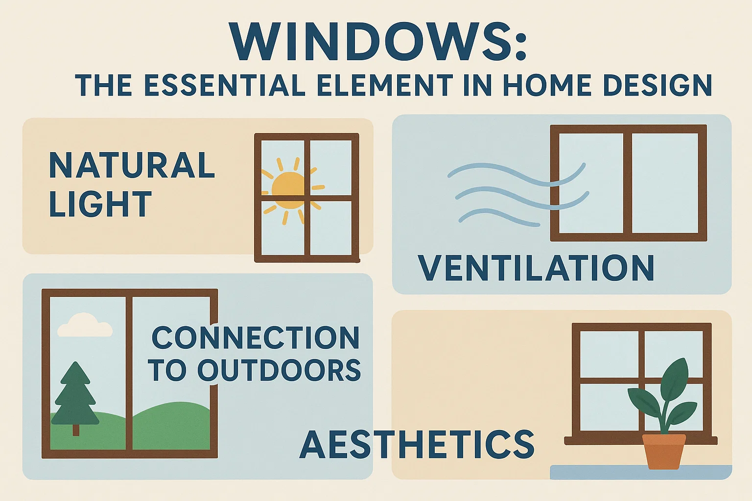 Windows in Home Design infographic