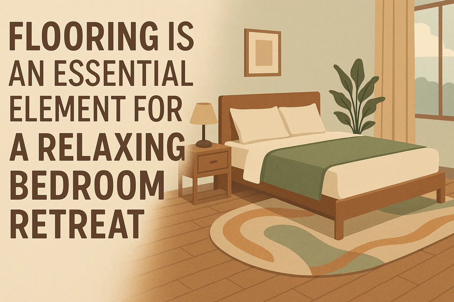 Relaxing Bedroom Flooring Guide infographic