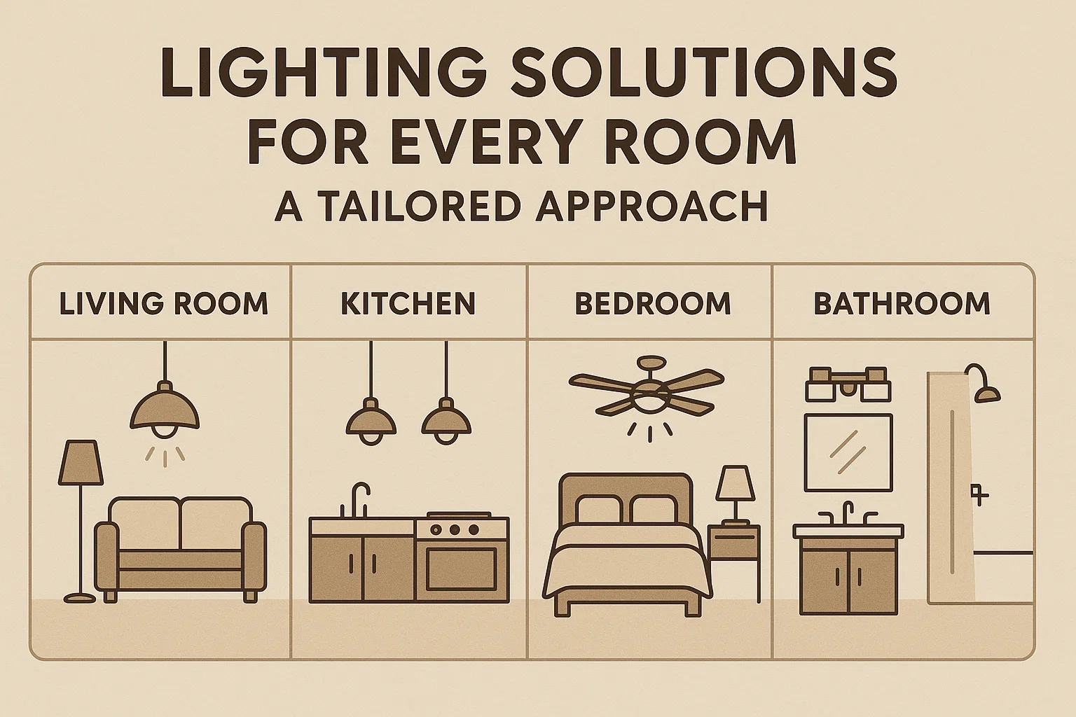 Room Lighting Guide infographic