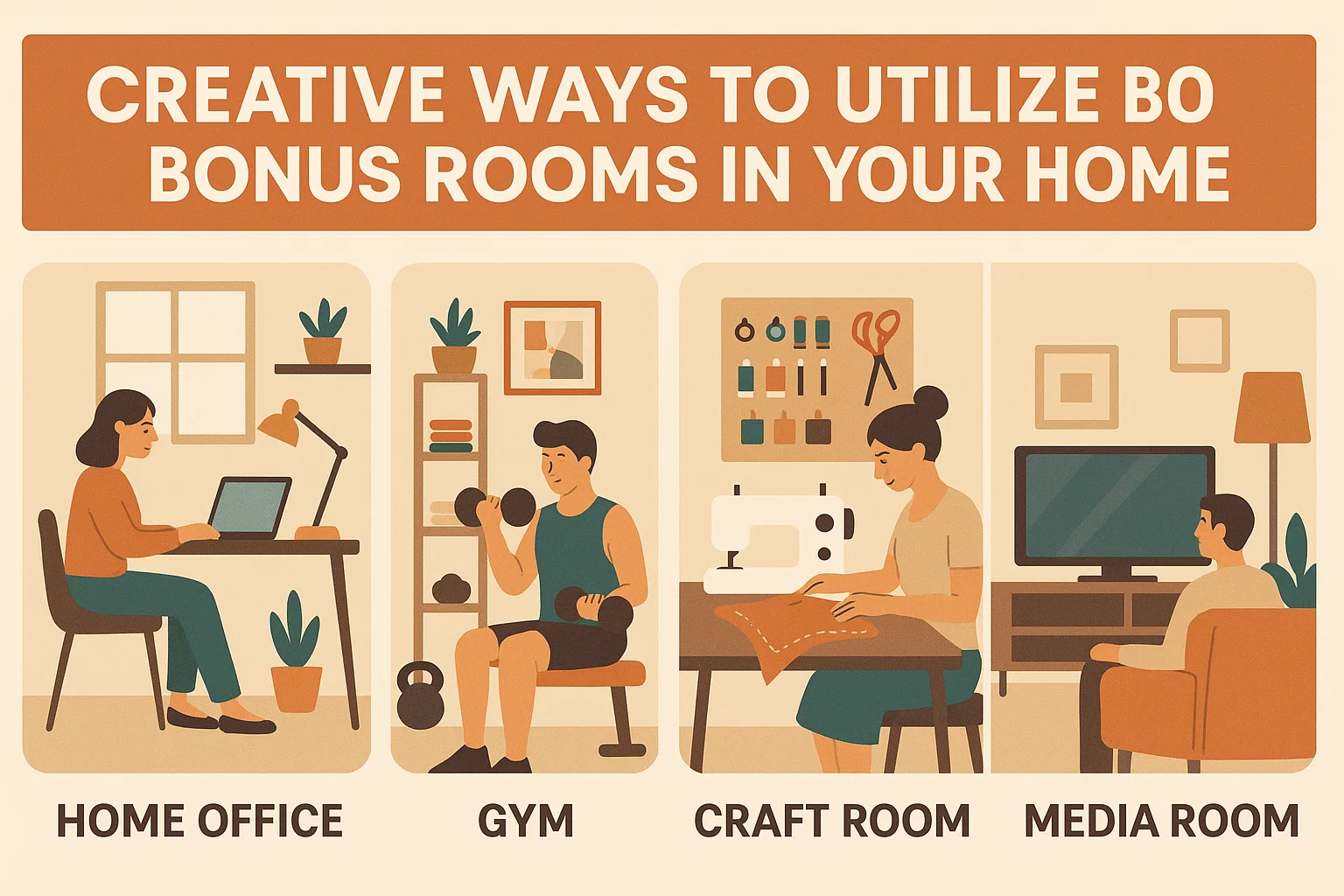 Bonus Room Ideas infographic