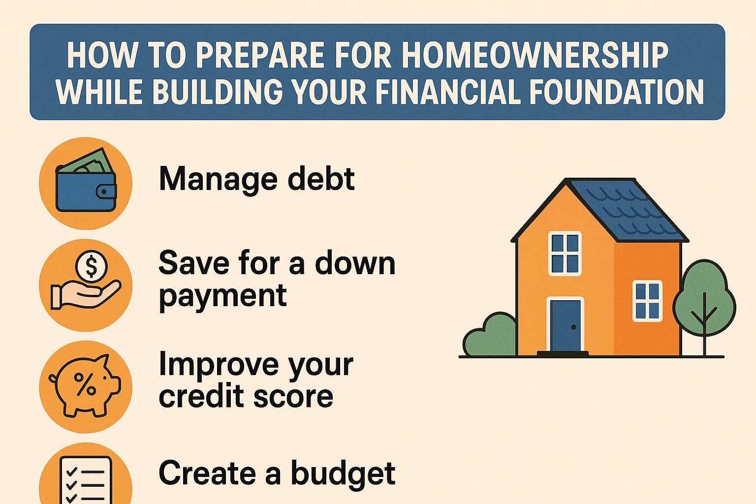 Homeownership Preparation Guide infographic