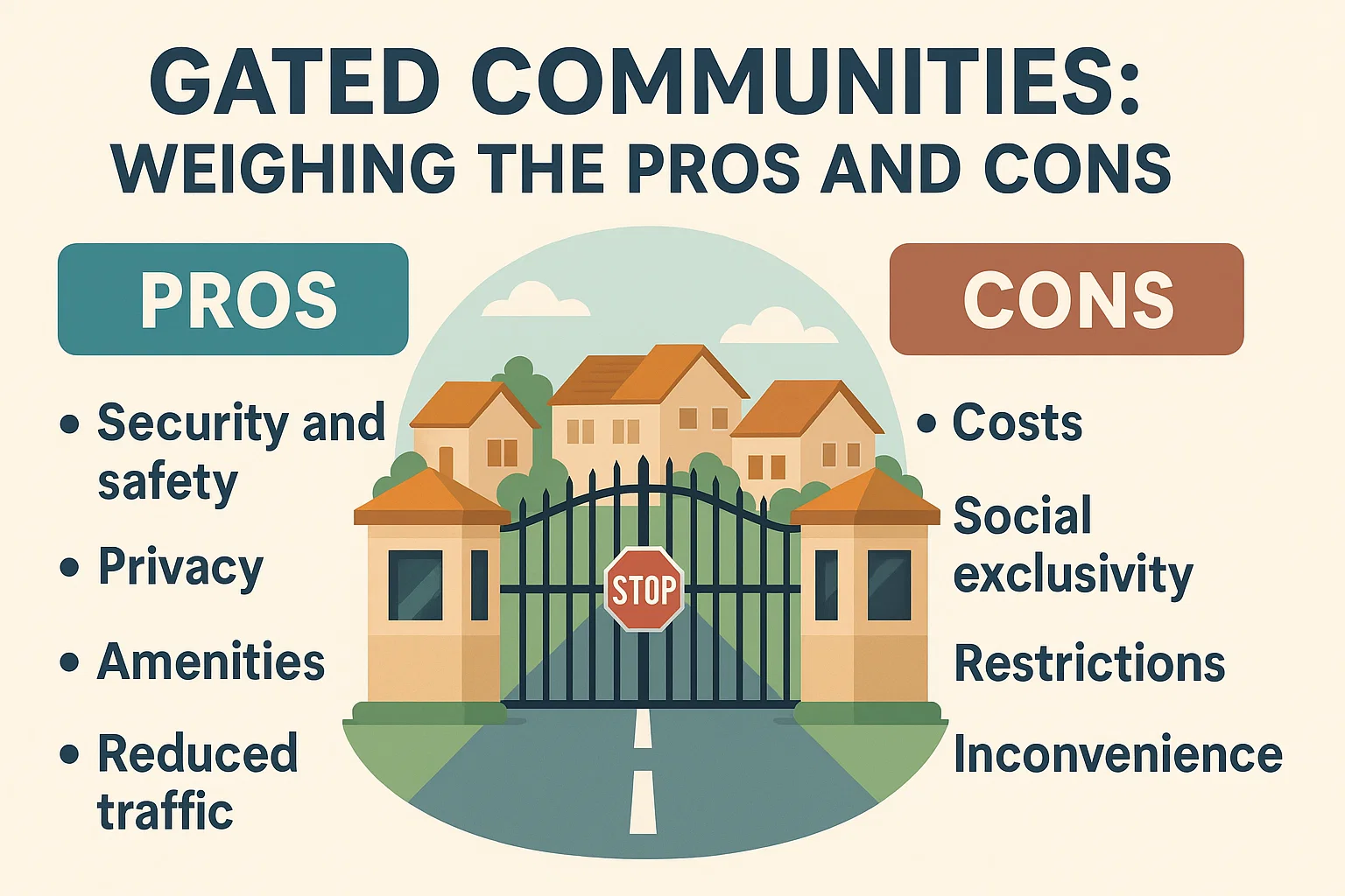 Gated Communities Infographic infographic