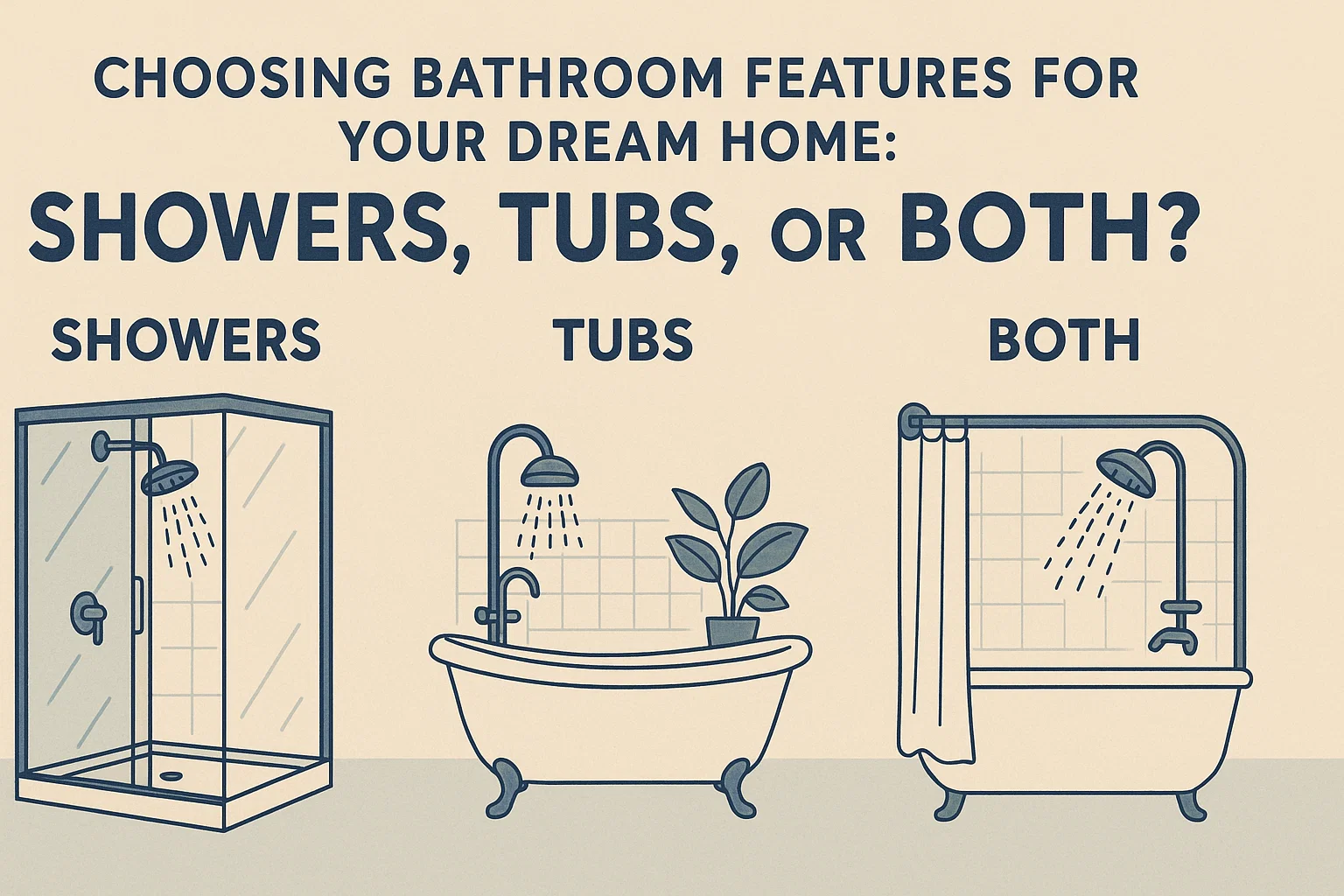 Bathroom Feature Choices infographic