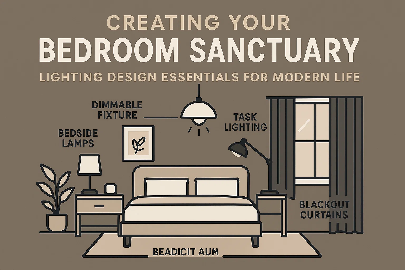 Bedroom Lighting Essentials infographic