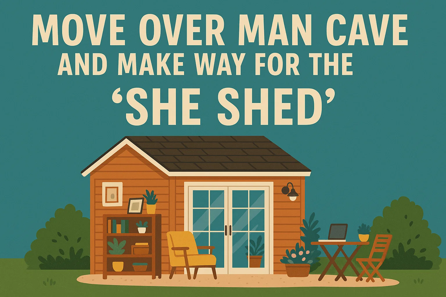Welcoming the She Shed infographic
