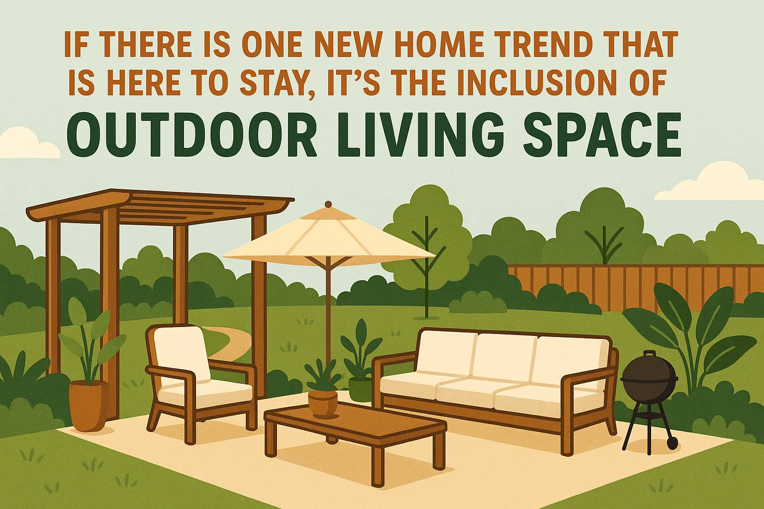 Outdoor Living Trend infographic