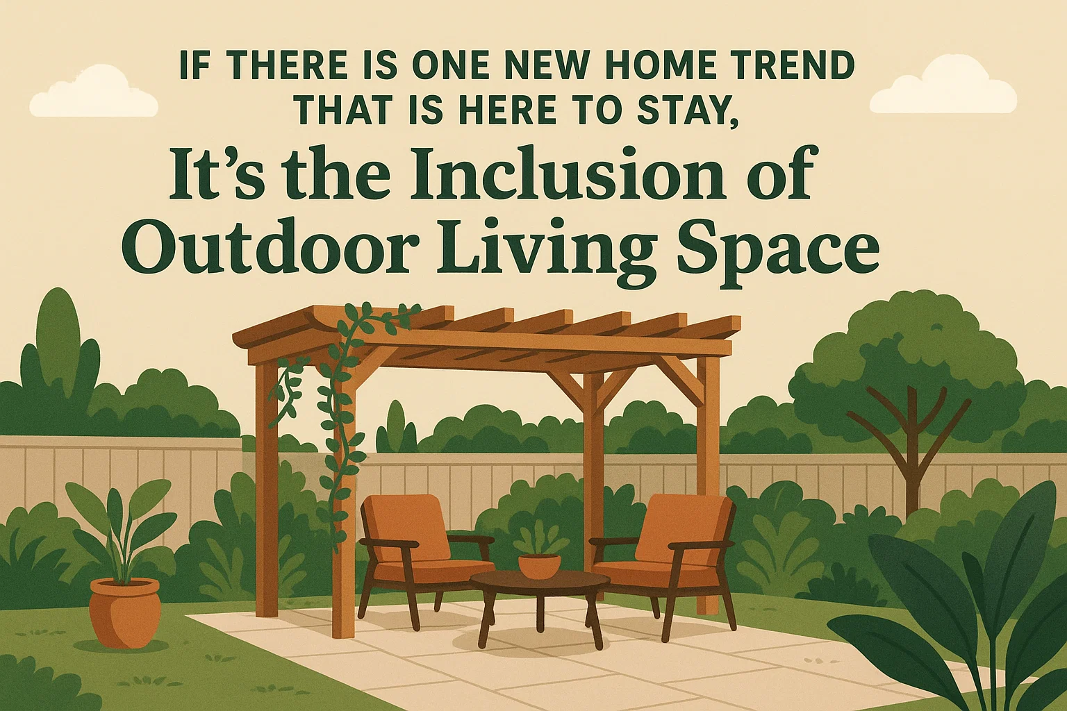 Outdoor Living Trend infographic