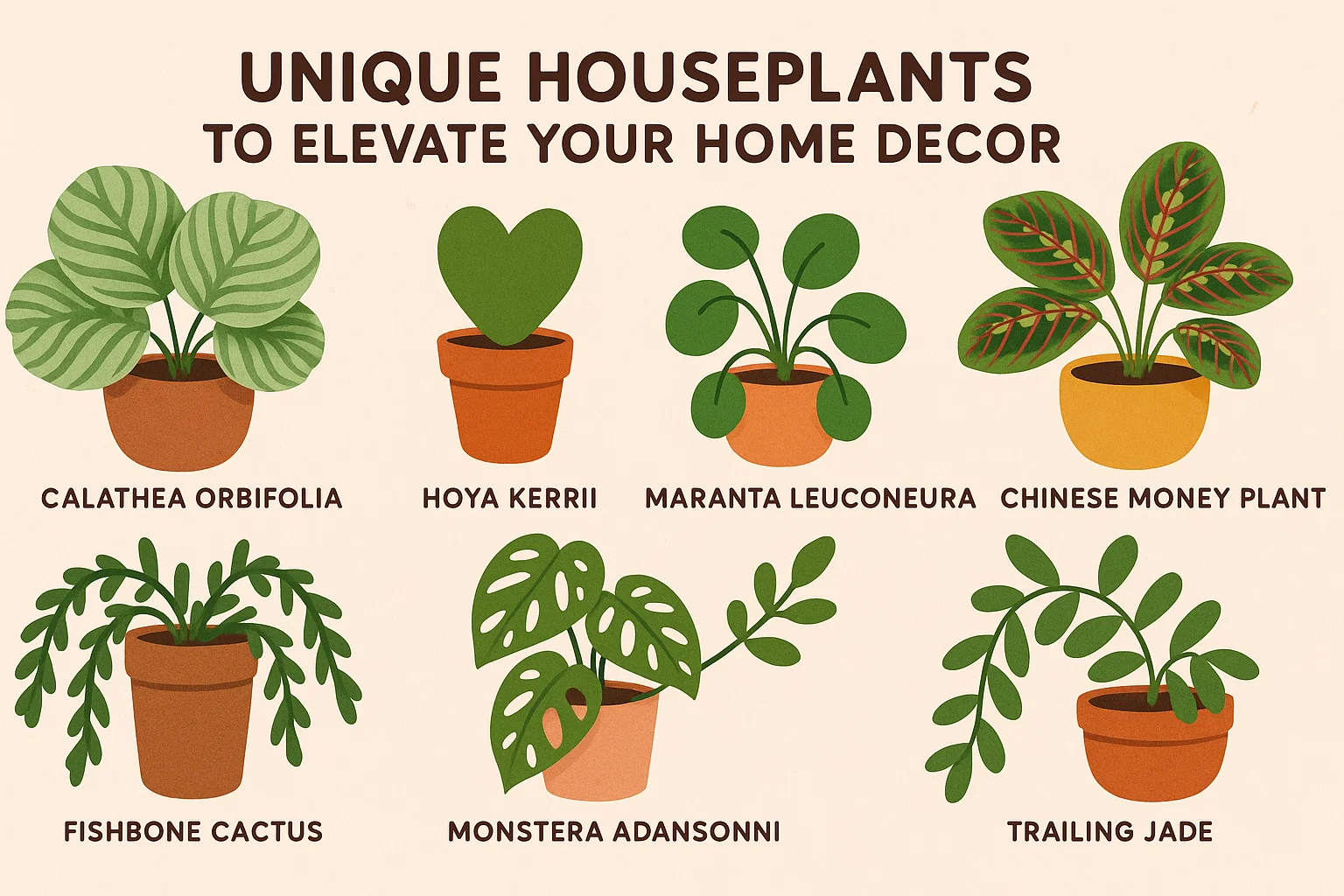 Houseplants Decor Guide infographic