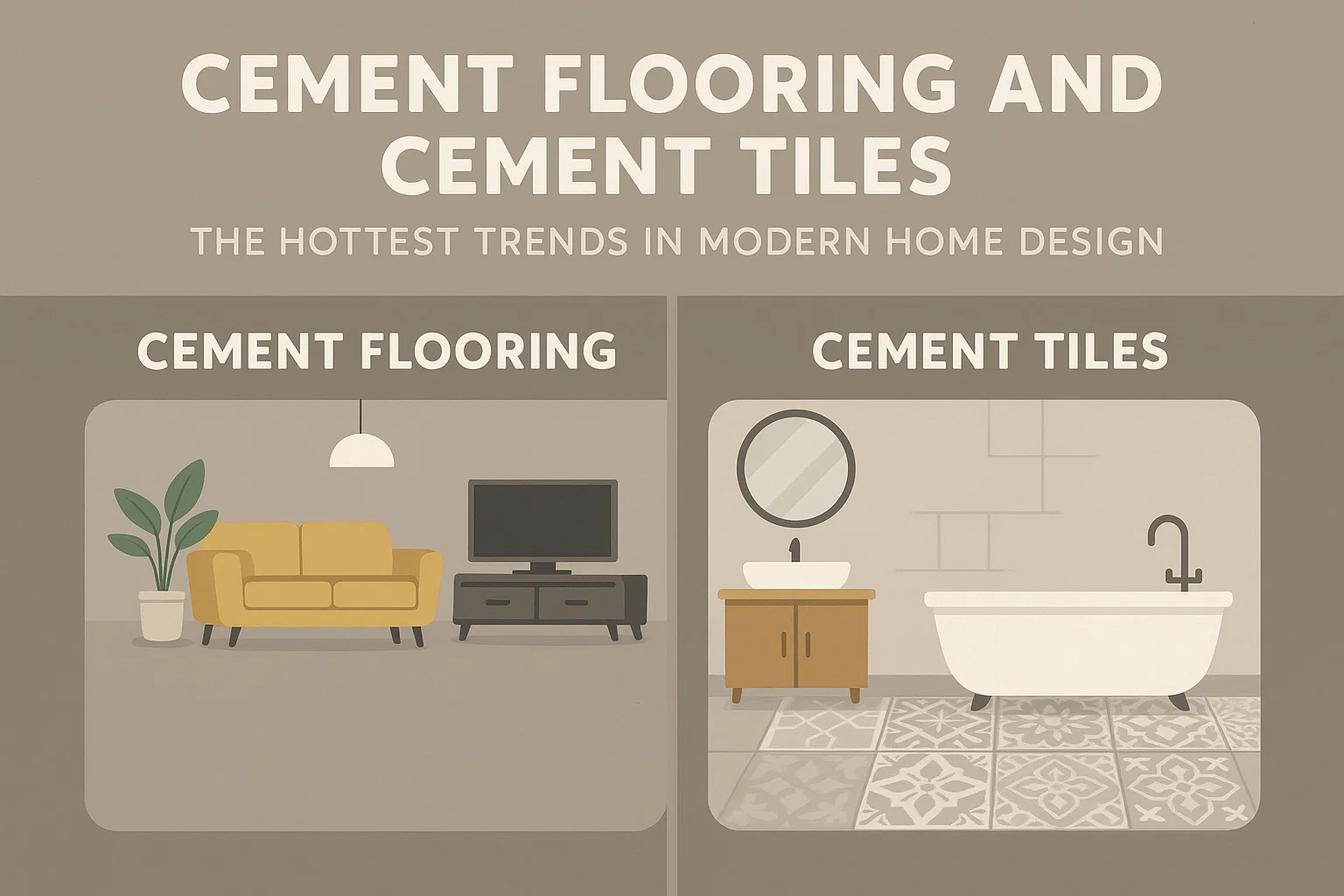 Cement Design Trends infographic